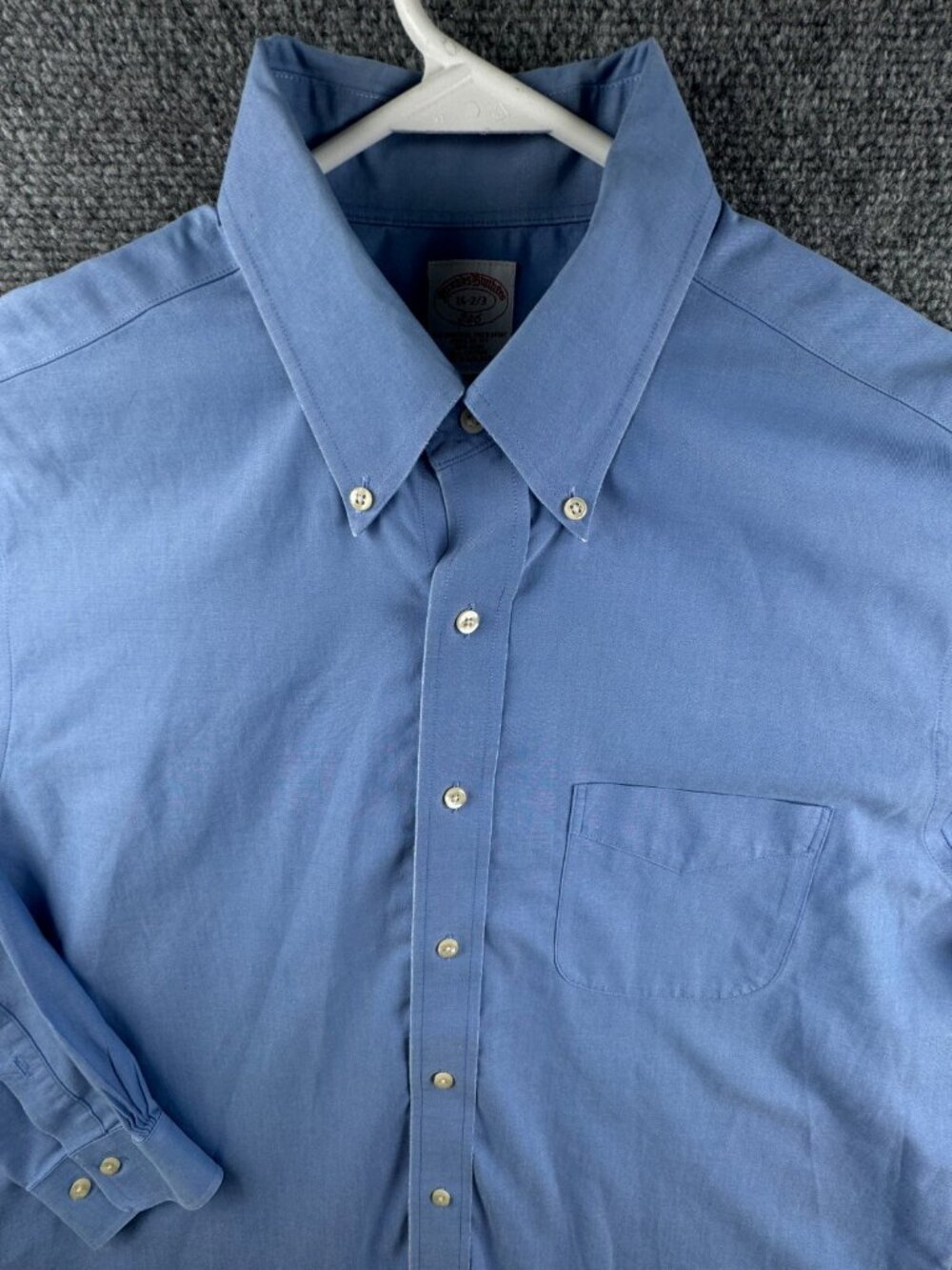 Brooks Brothers Long Sleeve Button Up Shirt Adult 16 32/33 Regular Fit Blue Men